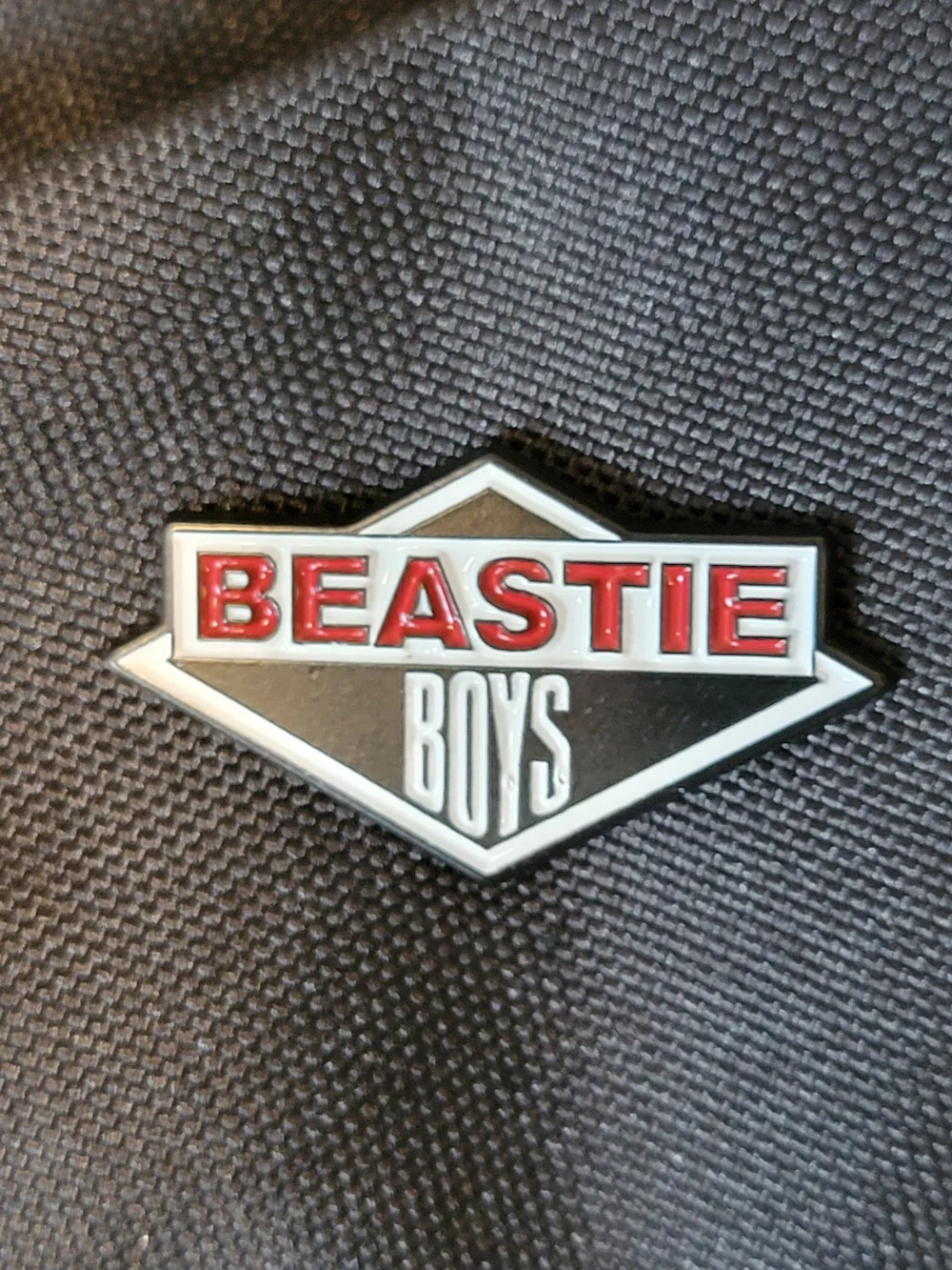 Beastie Boys Enamel Pin - Black & Red Logo Lapel Pin